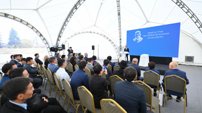 Сенат төрағасы Алматыда дарынды балаларға арналған мектептің іргетасын қалау рәсіміне қатысты
